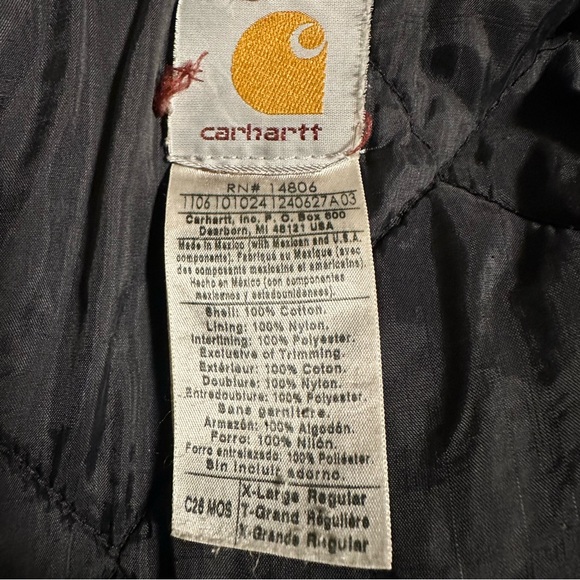 Vintage Carhartt  Distressed Quilt Artic Jacket  C26 MOS - Picture 12 of 12